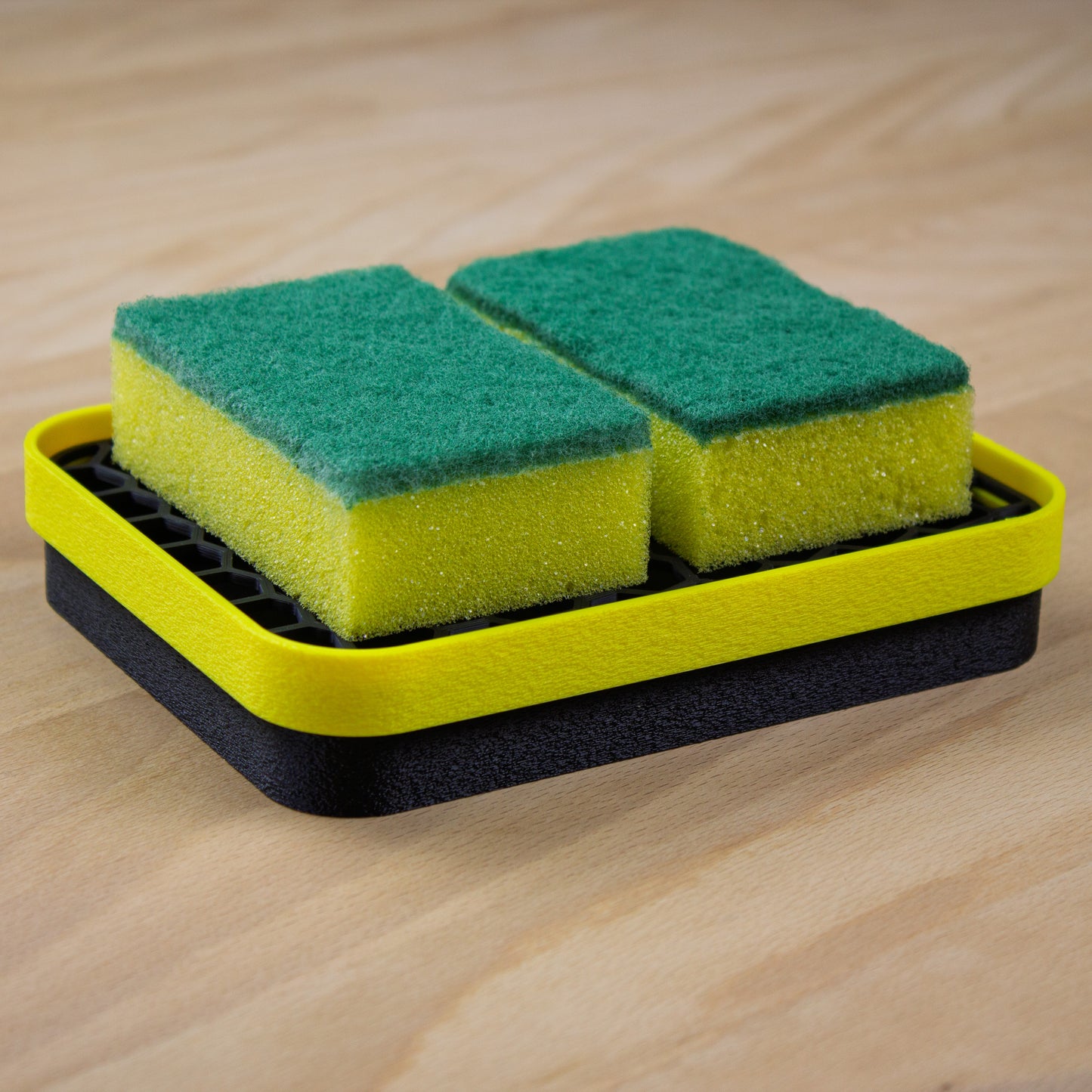 Køkkensvamp holder - gul