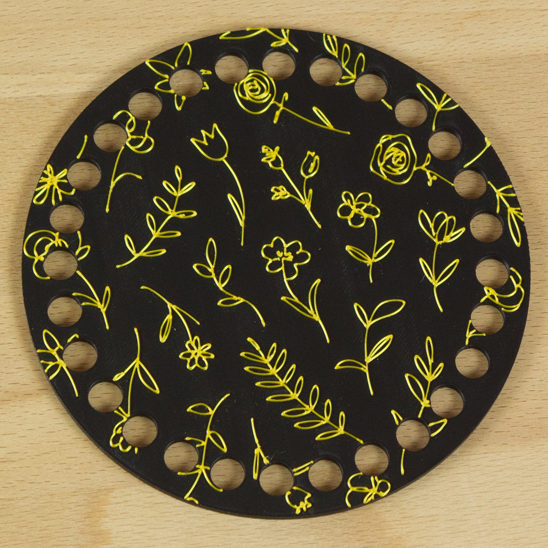 Rund bund med blomster 12 cm