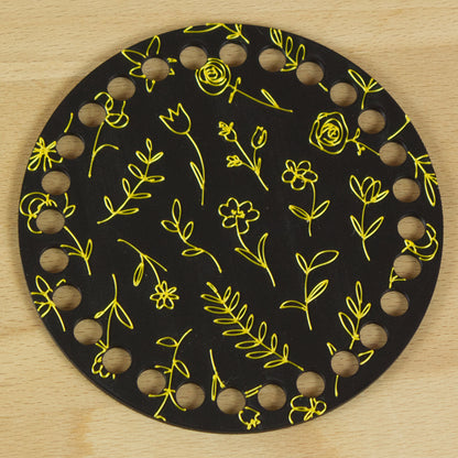 Rund bund med blomster 12 cm
